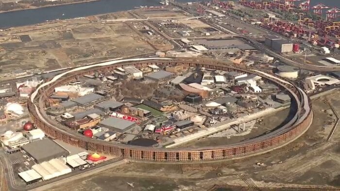 建設中の大阪・関西万博会場