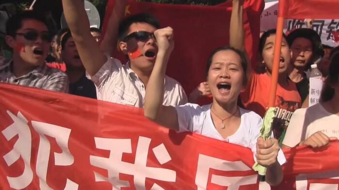 2012年の反日デモ（湖南省長沙市）