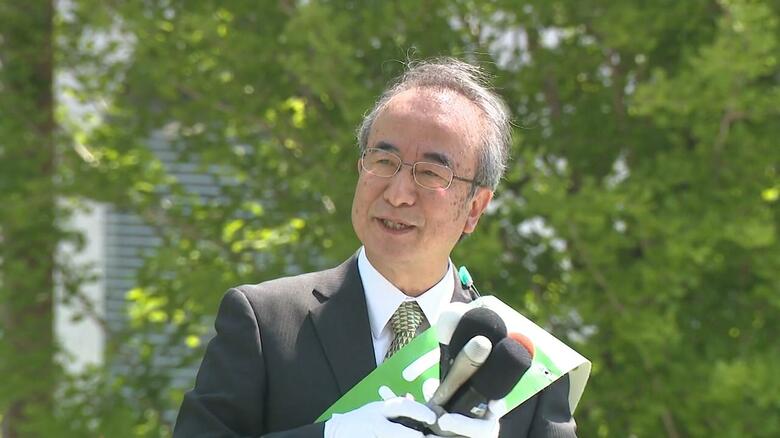 【新潟知事選2026】3期目目指す現職・花角英世氏の第一声「経済社会に活力のある新潟を」｜FNNプライムオンライン