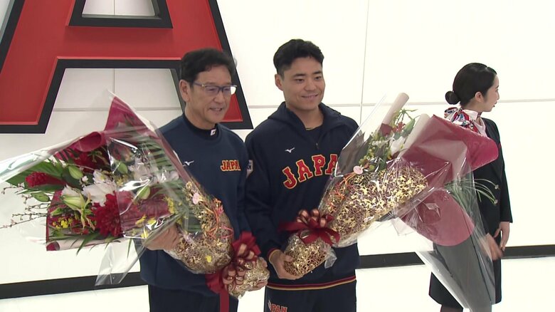 中村選手凱旋の様子