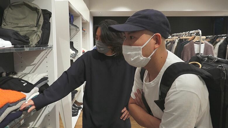 アパレルメーカーを訪れた阿部さん