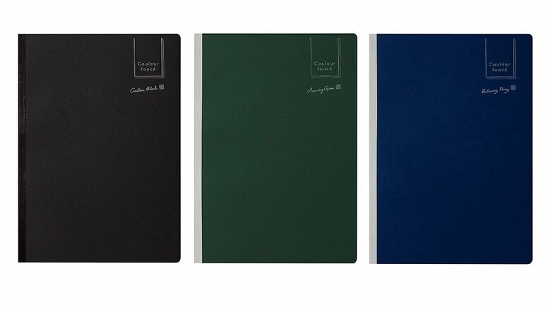 左から、黒・緑・紺