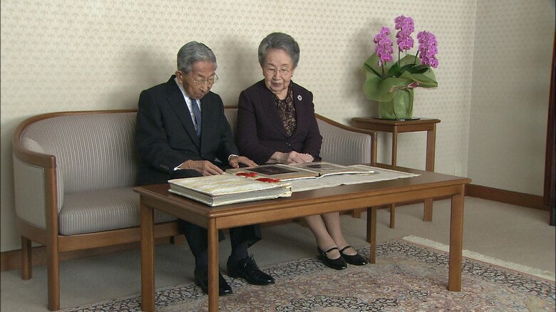 平成23（2011）年10月 結婚70年を迎えられた三笠宮ご夫妻