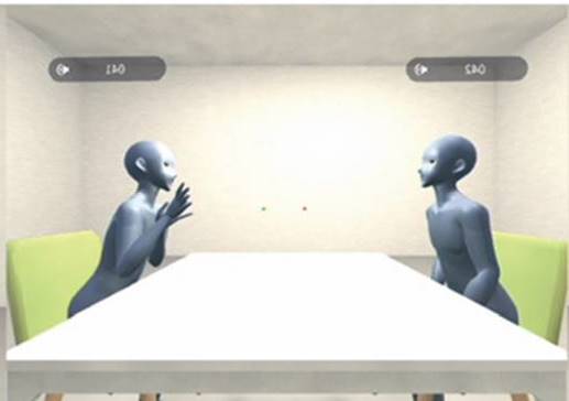 VRアバターによる対話　※イメージ（出典：東京都市大学）