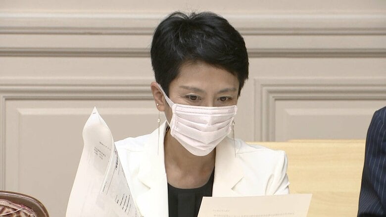 「旧統一教会問題」の野党合同ヒアリングに出席した立憲・蓮舫氏（5日）