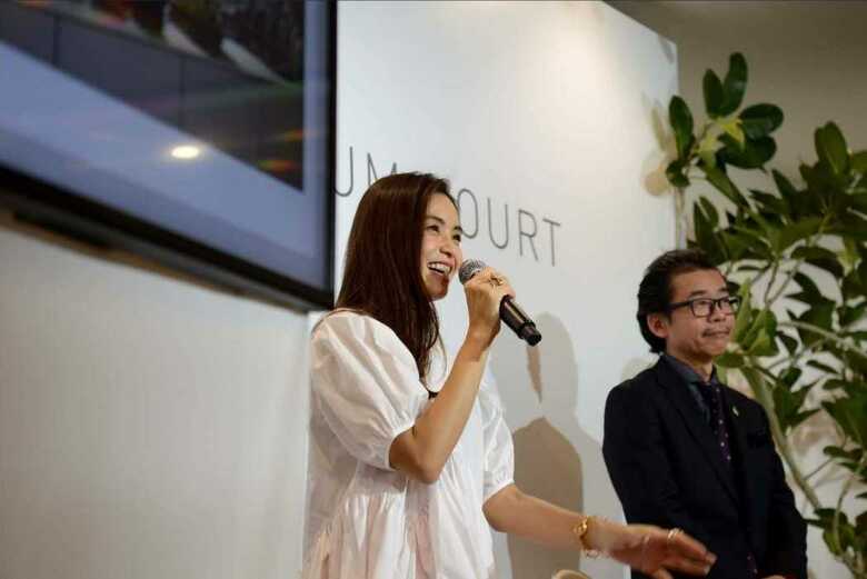 
滝沢眞規子さんと藤田弘樹室長のトークイベント
