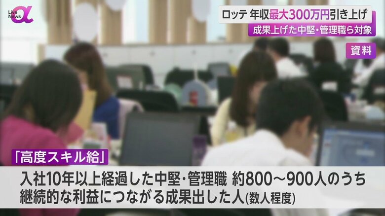 「高度スキル給」の対象は中堅や管理職の社員、約800人から900人