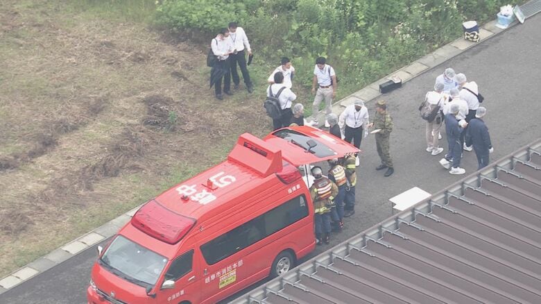 銃撃事件が起きた陸上自衛隊の日野基本射撃場　岐阜　6月14日