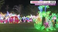 東南植物楽園でイルミネーション点灯式 南国の植物と光が織り成す幻想的な世界