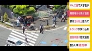 大井競馬場から馬が逃走 交差点で車と衝突