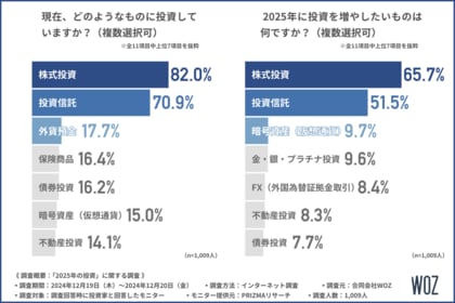 【2025年注目の投資分野を投資家1,000名に調査】3位「再生可能エネルギー」2位「半導体産業」。第1位は?