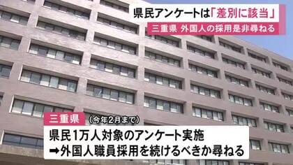 外国籍の県職員採用に関する県民アンケートは「差別に当たる」県の諮問機関が結果の公表取りやめを答申へ