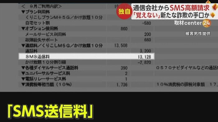 高額のSMS通信料が請求された