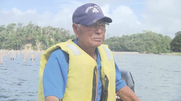 現役カキ漁師として毎日海へ出るという尾形勝利さん(84)