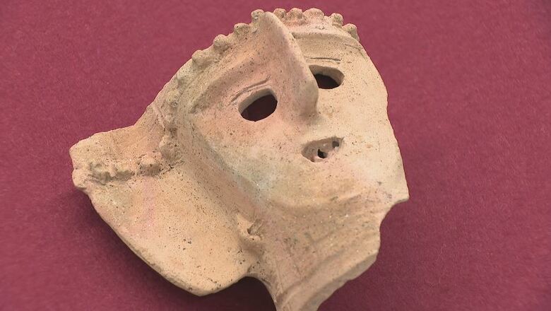 弥生時代へロマン　人の顔の形をした土器の破片を発見　大きな鼻と耳たぶが特徴的　長野市の遺跡から出土｜FNNプライムオンライン