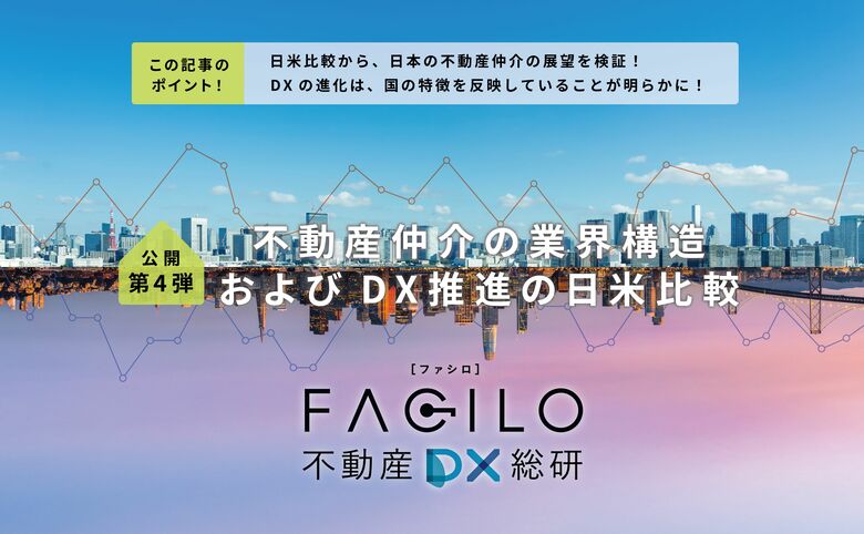 Facilo、不動産DXリサーチ第四弾「不動産仲介の業界構造およびDX推進の日米比較」を公開