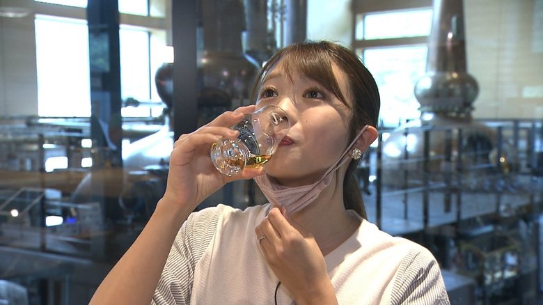 3年ものと5年もののウイスキーを試飲