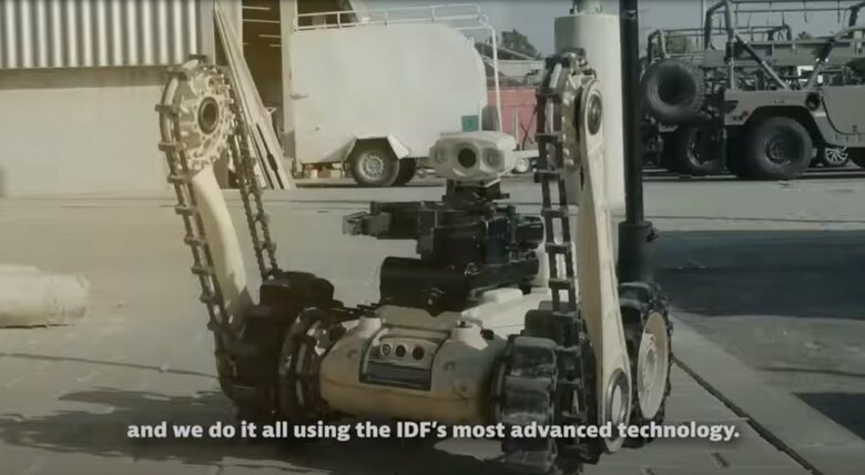 イスラエル軍特殊部隊ヤハロムで使用する地下偵察ロボット（イスラエル軍公式Youtubeより）