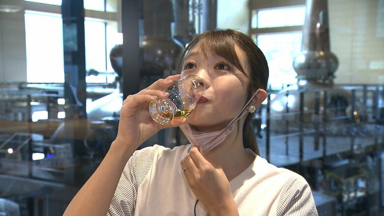 ３年ものと５年もののウイスキーを試飲