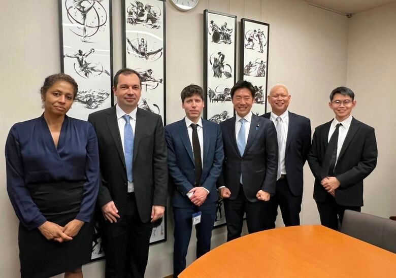 OpenAI社のサム・アルトマンCEOと　HPより