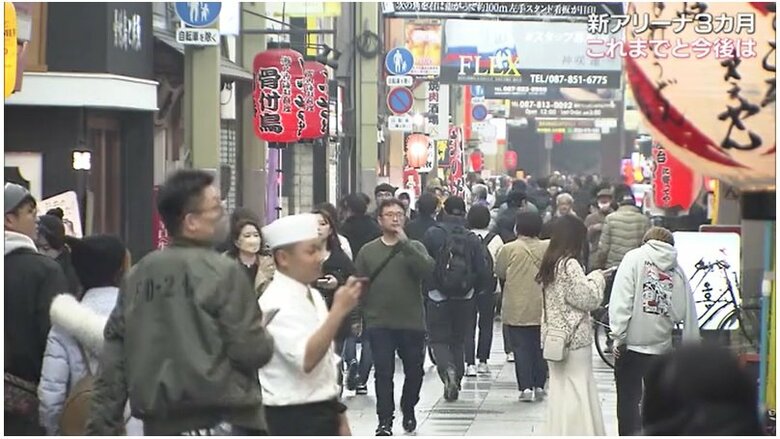 売り上げ・人通りは増加