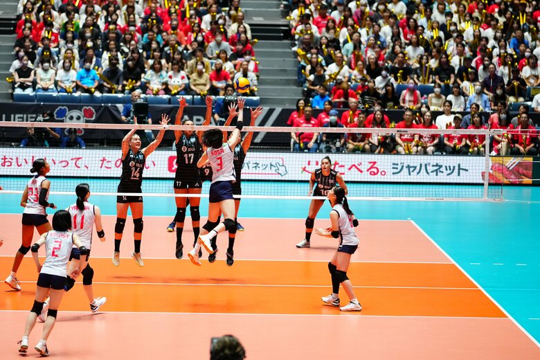 花マル100点のAパス～関菜々巳トス～古賀紗理那アタック（4）