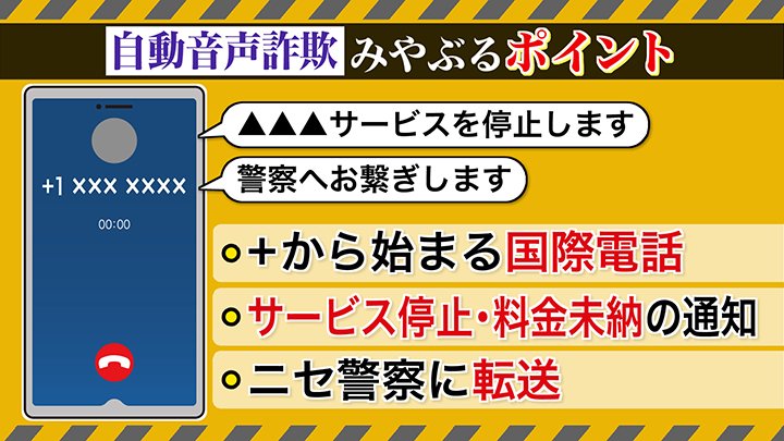 自動音声詐欺をみやぶるポイントは？