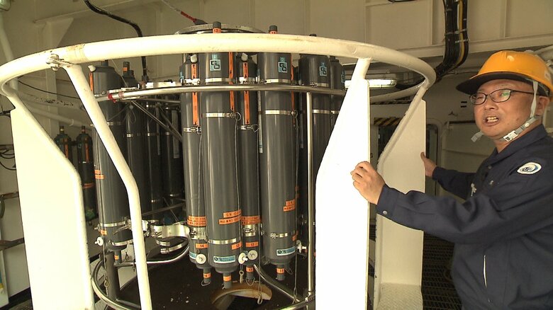 最深6000mまで観測できる海水採取装置
