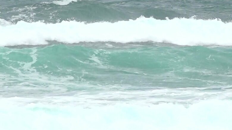 五島の海上はしける見込み