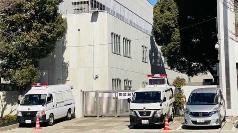 南千住署特捜本部があったプレハブ棟