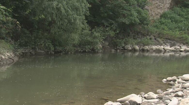 事故があった裾花川（長野市）