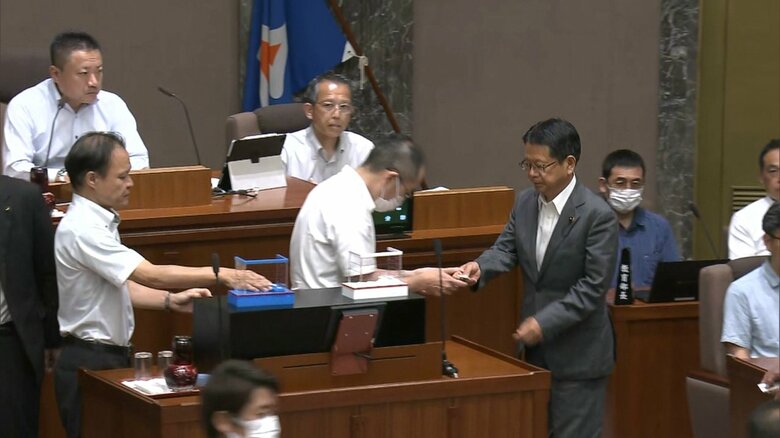 川勝知事に対する不信任案の採決（2023年7月）