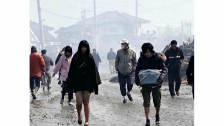 震災後の福島・南相馬市（齋藤一美さん提供）