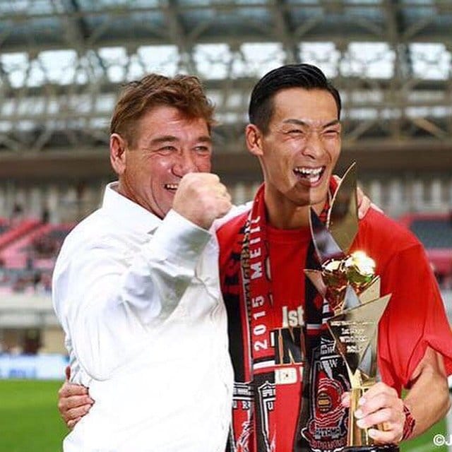 広島、浦和と計11年ペドロヴィッチ監督の下でプレー（本人インスタグラムより）