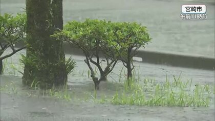 宮崎県南部山沿い　昼過ぎにかけて線状降水帯発生の恐れ（24日午前11時30現在）