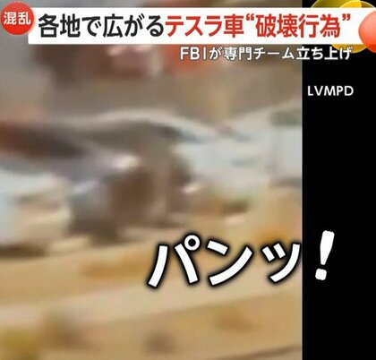 テスラ車“破壊行為”相次ぐ…FBIが専門チーム立ち上げ　イーロン・マスク氏への“反発”不買運動も拡大