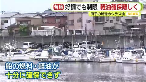 シラス漁好調も出漁に制限　なぜ？　軽油の確保厳しく苦渋の決断　クリニックの経営にも打撃　医療用品の値段が上がっても診療報酬の点数は変わらず