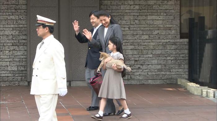 平成21(2009)年5月 御料牧場に向かわれる皇太子ご一家(当時)と由莉