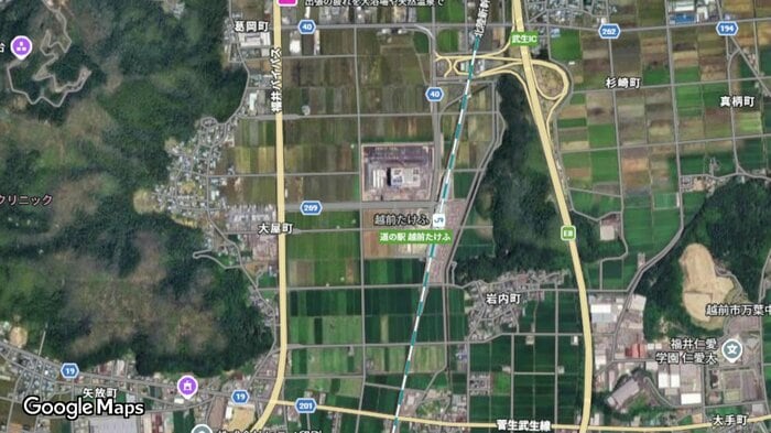 越前たけふ駅の立地