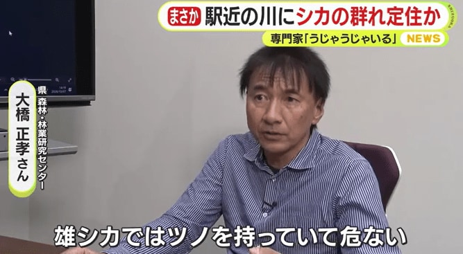 静岡県職員でシカ対策の専門家　大橋正孝さん　