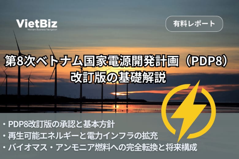 ベトナム市場調査レポート販売｜第8次ベトナム国家電源開発計画（PDP8）改訂版の基礎解説