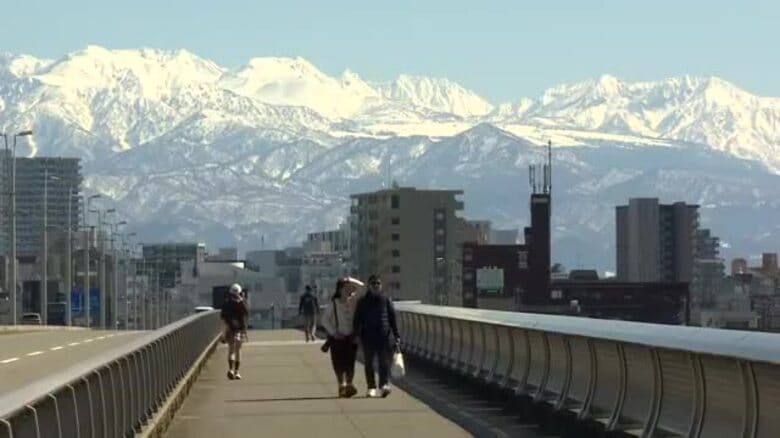 富山県の各地で最高気温が20℃超え　5月上旬から中旬並みの陽気に　23日は気温が下がる｜FNNプライムオンライン