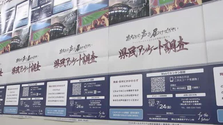 Ｊ１・ファジアーノ岡山の本拠地「新スタジアム」意見募集…検討協議会が県民アンケート調査を開始【岡山】｜FNNプライムオンライン