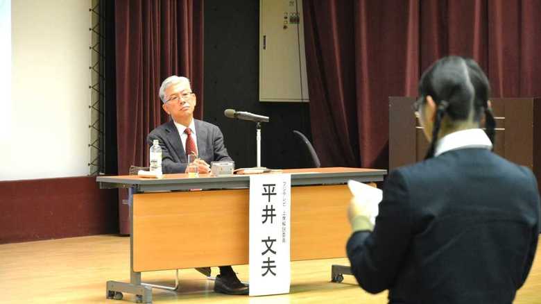 核心をついた鋭い質問をしてくれた女子高校生たち