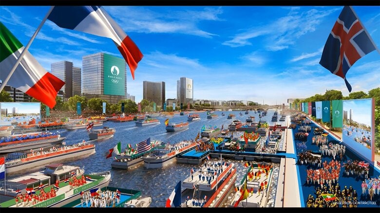 14日　パリ五輪開会式の計画案が発表された「Paris 2024 / Florian Hulleu」