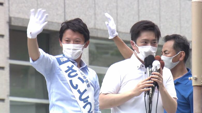 斎藤知事と吉村共同代表　2021年の知事選