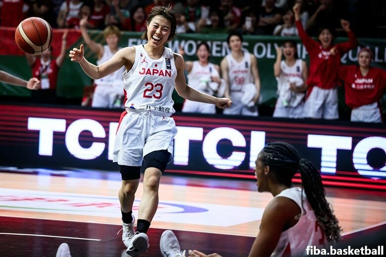 ハンガリー戦での山本麻衣選手（現地9日、ハンガリー・ショプロン）