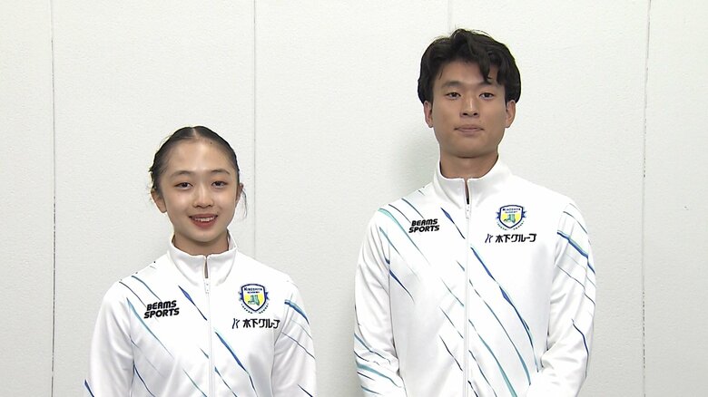 木下トロフィー後、ペア結成の経緯を語る2人（2023年8月）