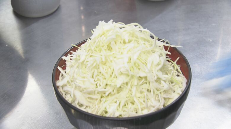 キャベツも山盛り