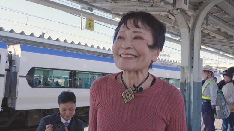 声優・沢田敏子さん（11月1日）提供:松本・長野駅自動案内放送研究保存会